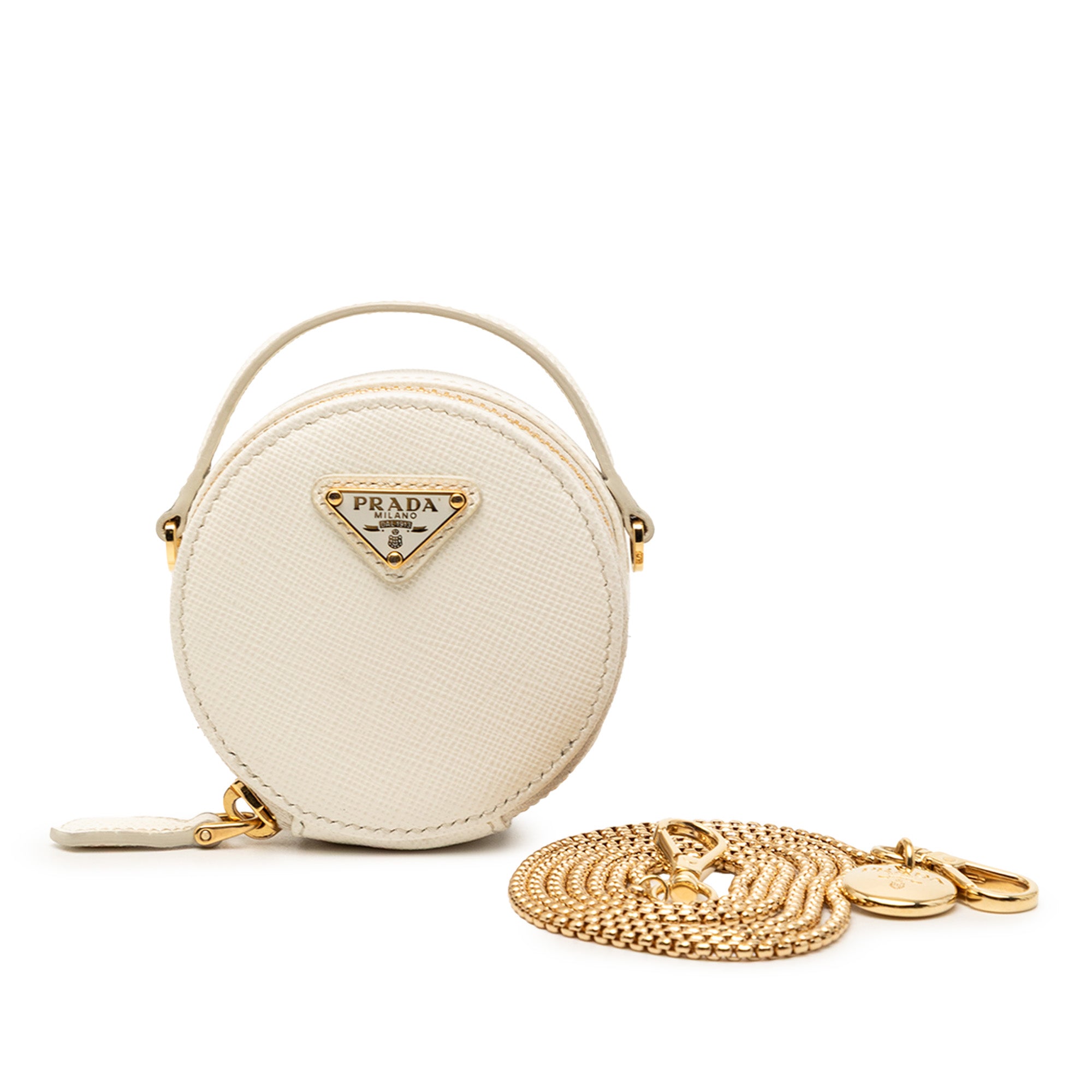 Mini Saffiano Triangle Pouch - Image 1