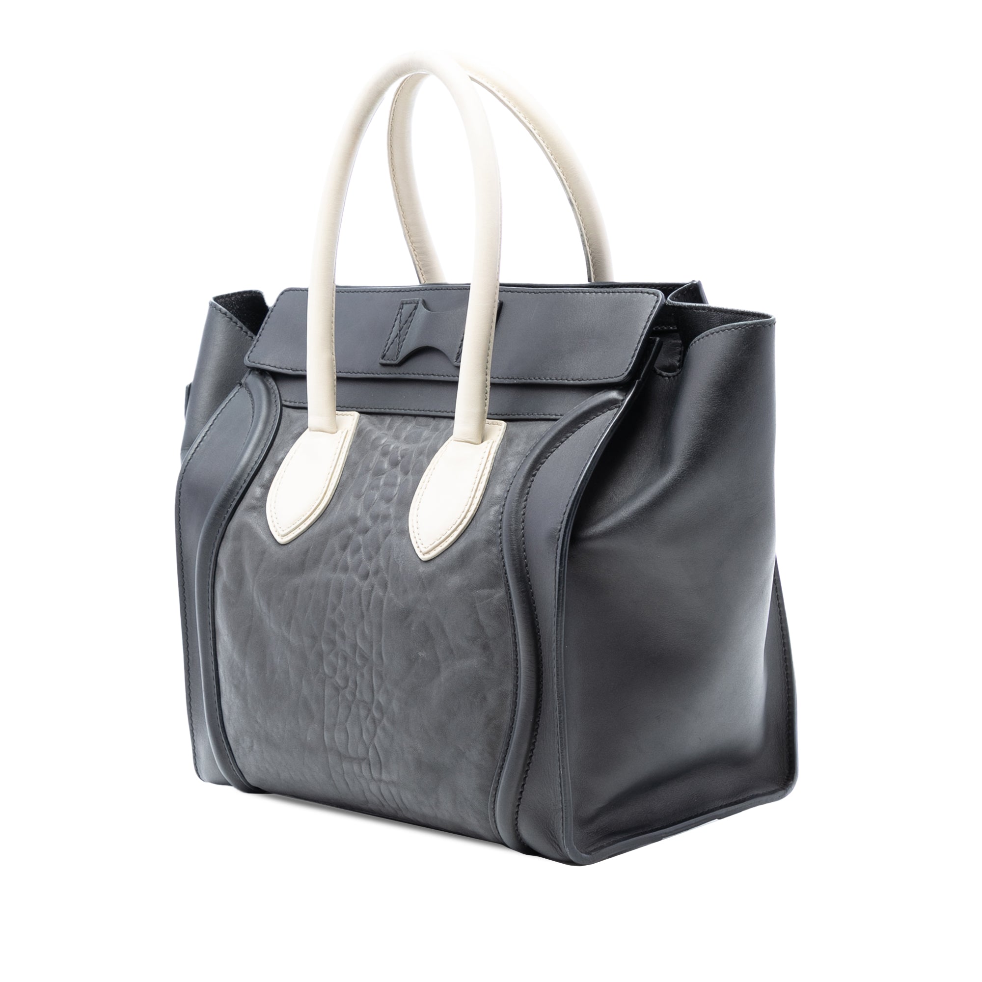 Mini Embossed Calfskin Luggage Tote - Image 2