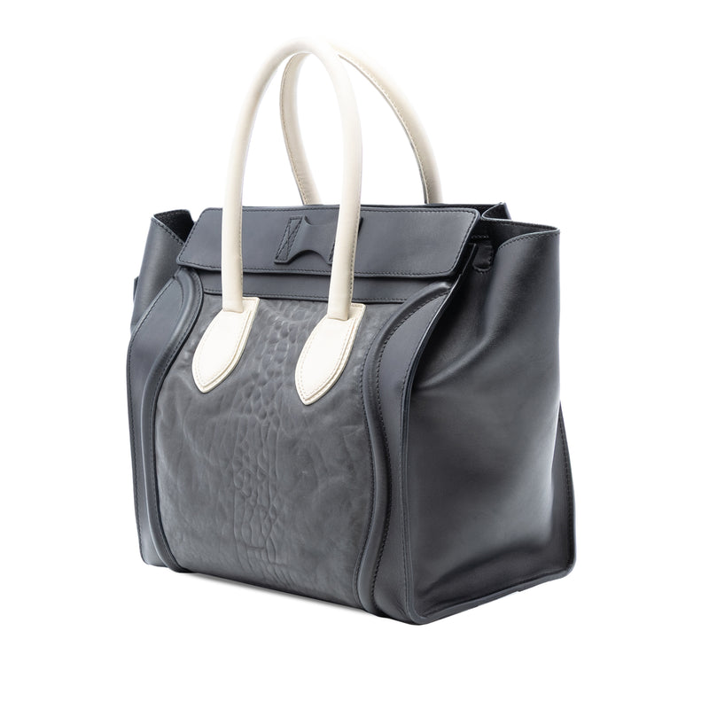 Mini Embossed Calfskin Luggage Tote - Image 2