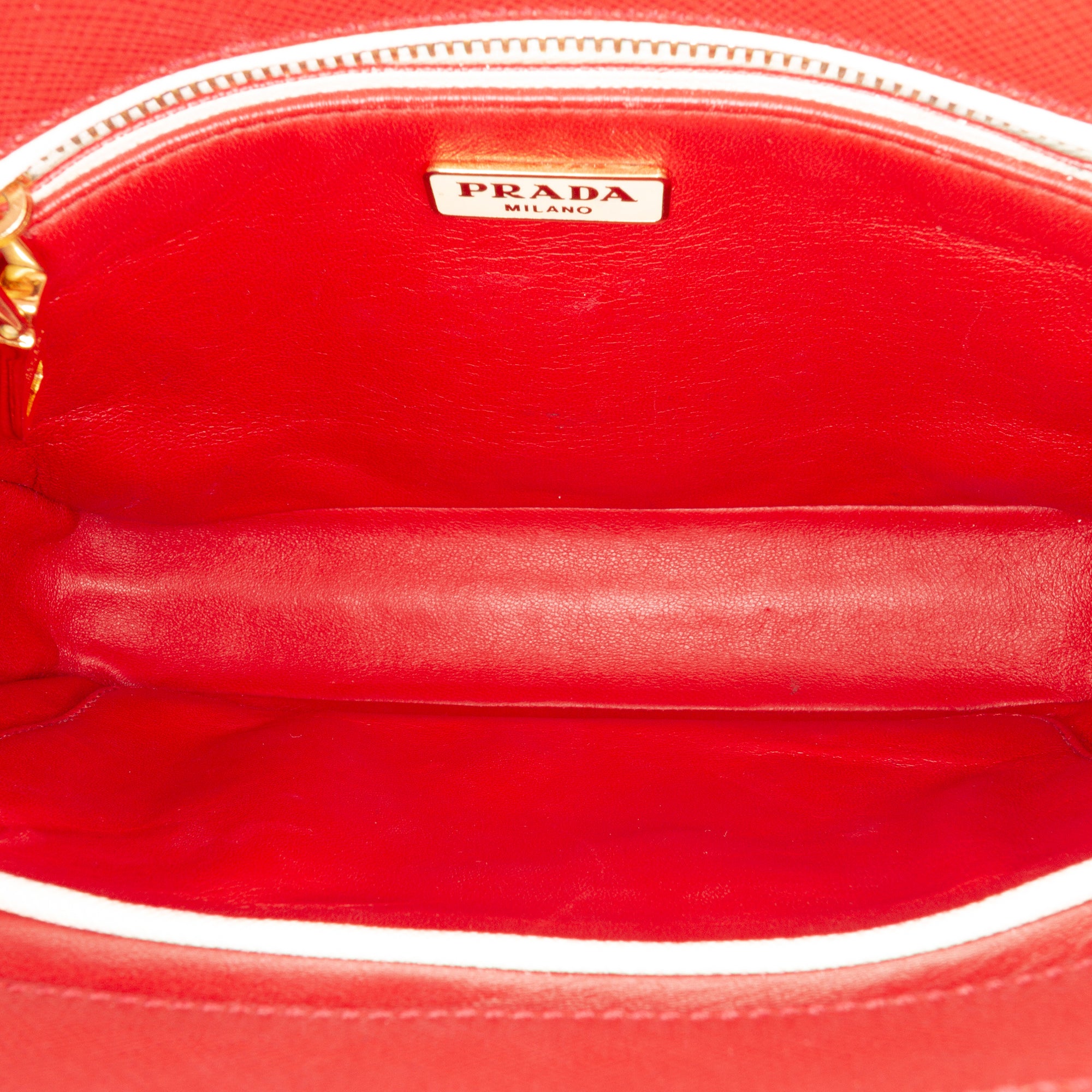 Bicolor Saffiano Turnlock Satchel - Image 4