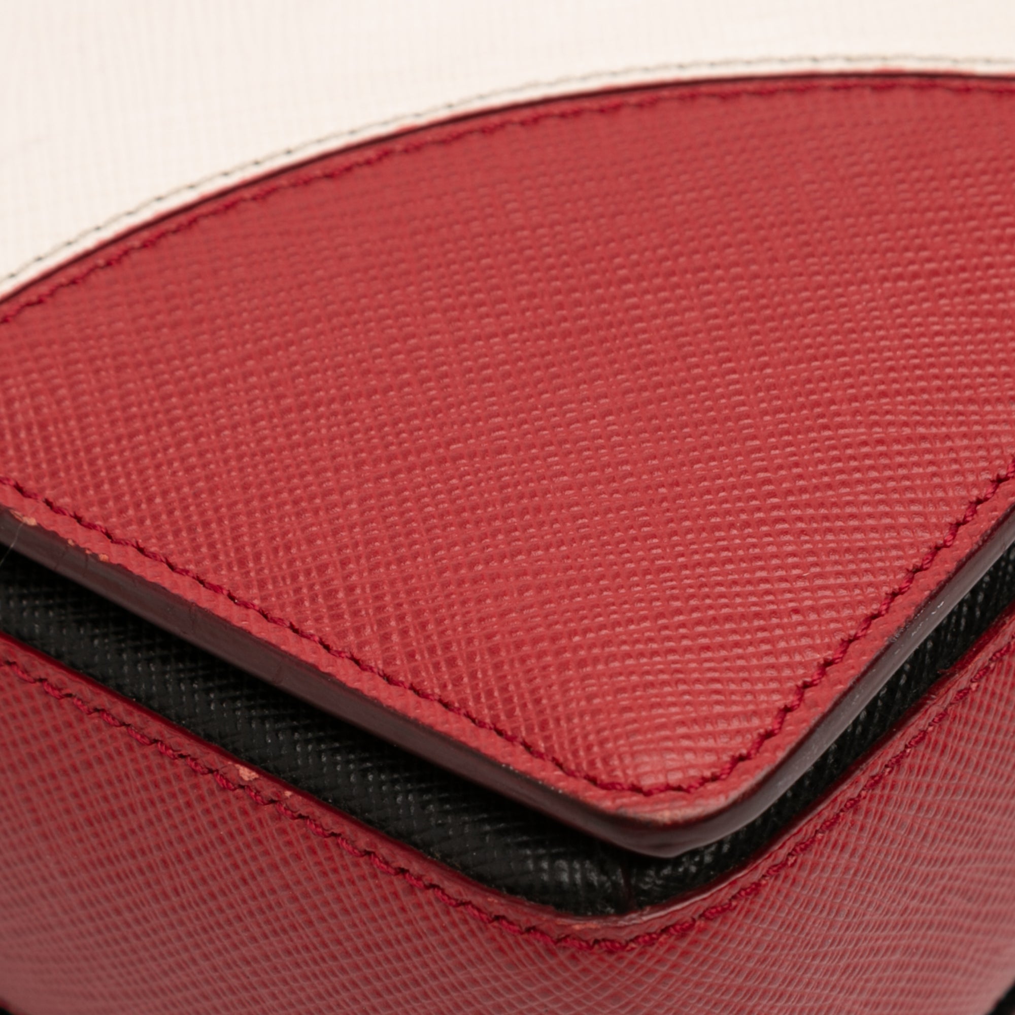 Bicolor Saffiano Turnlock Satchel - Image 7