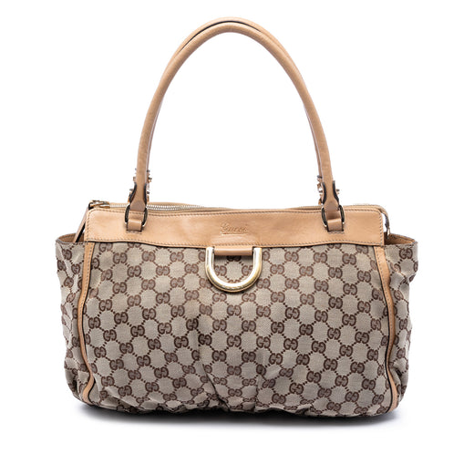 GG Canvas Abbey D Ring Tote - Image 1