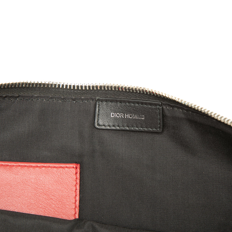 Homme Printed Diorissimo Coated Canvas Zip Clutch - Image 5