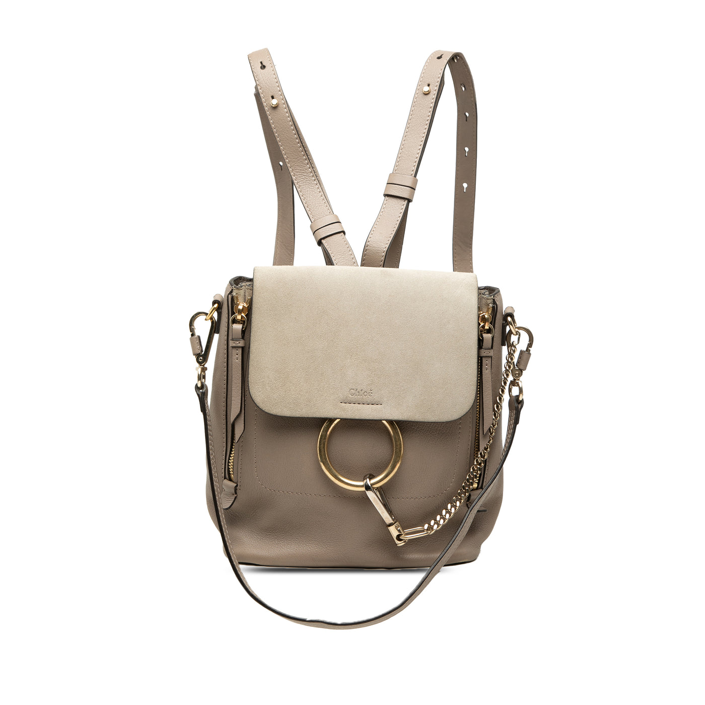 Small Calfskin and Suede Faye Backpack - Image 1