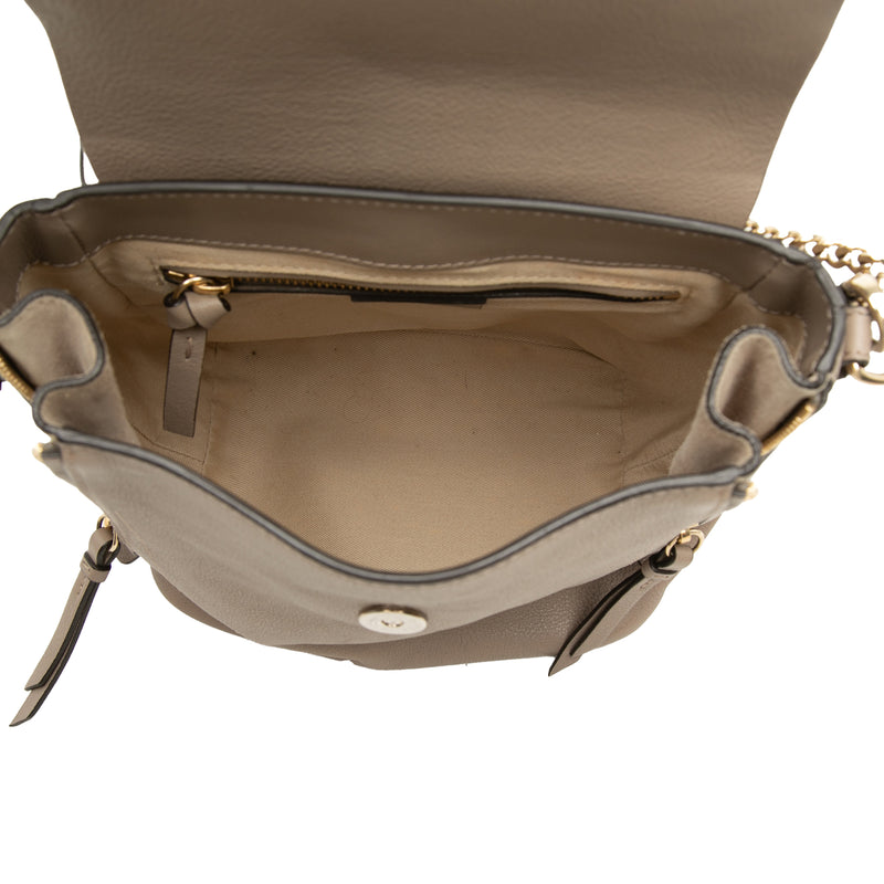Small Calfskin and Suede Faye Backpack - Image 4