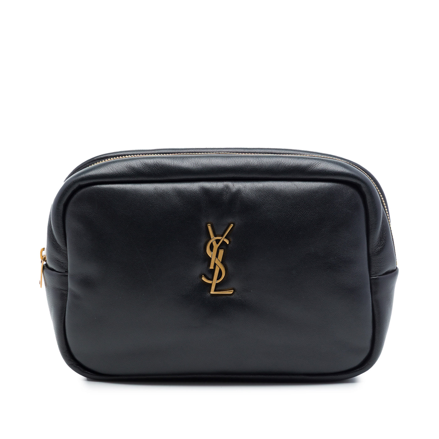 Small Padded Lambskin Monogram Calypso Cosmetic Pouch - Image 1