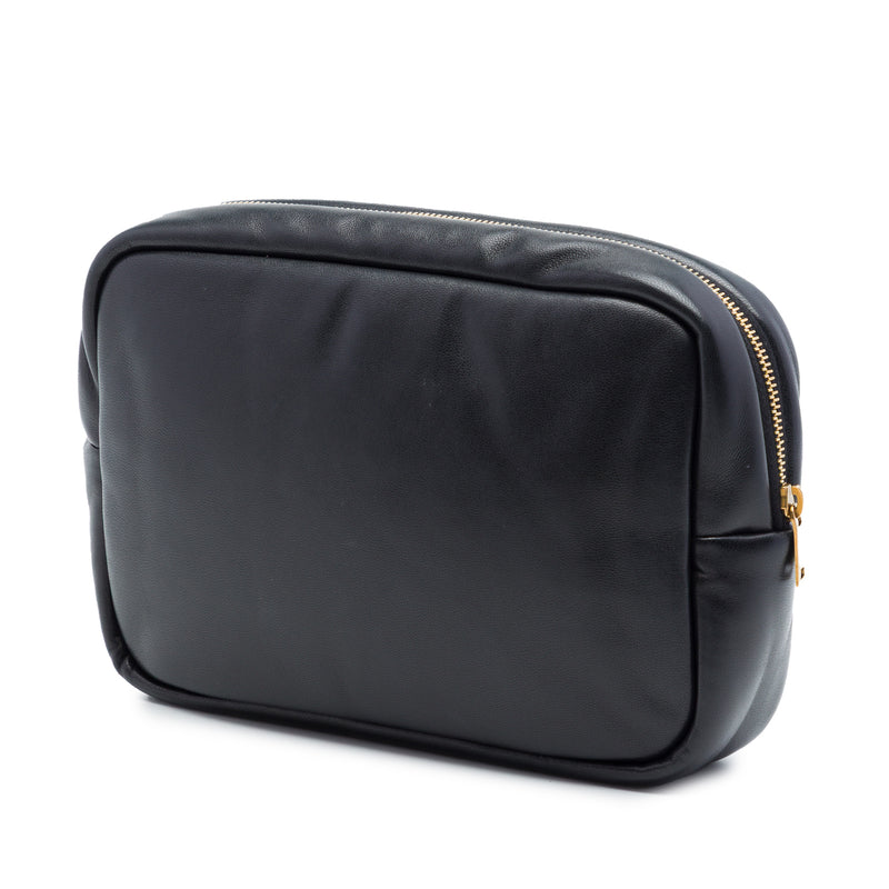 Small Padded Lambskin Monogram Calypso Cosmetic Pouch - Image 2