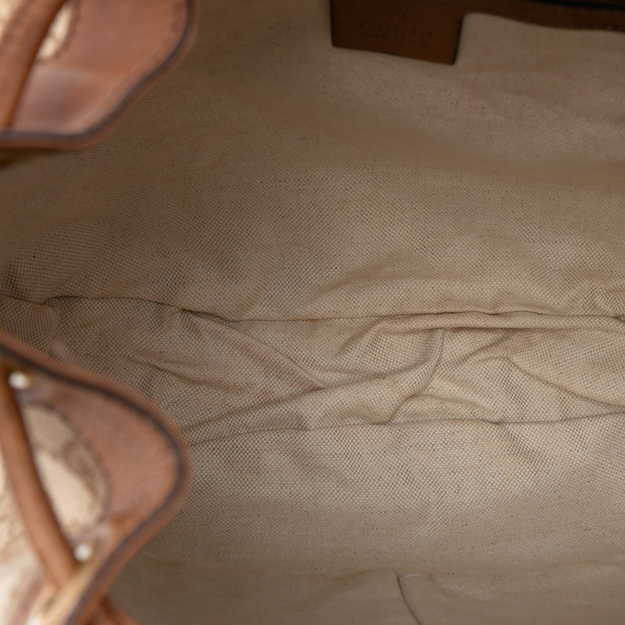 GG Canvas Web Rania Drawstring Hobo - Image 4