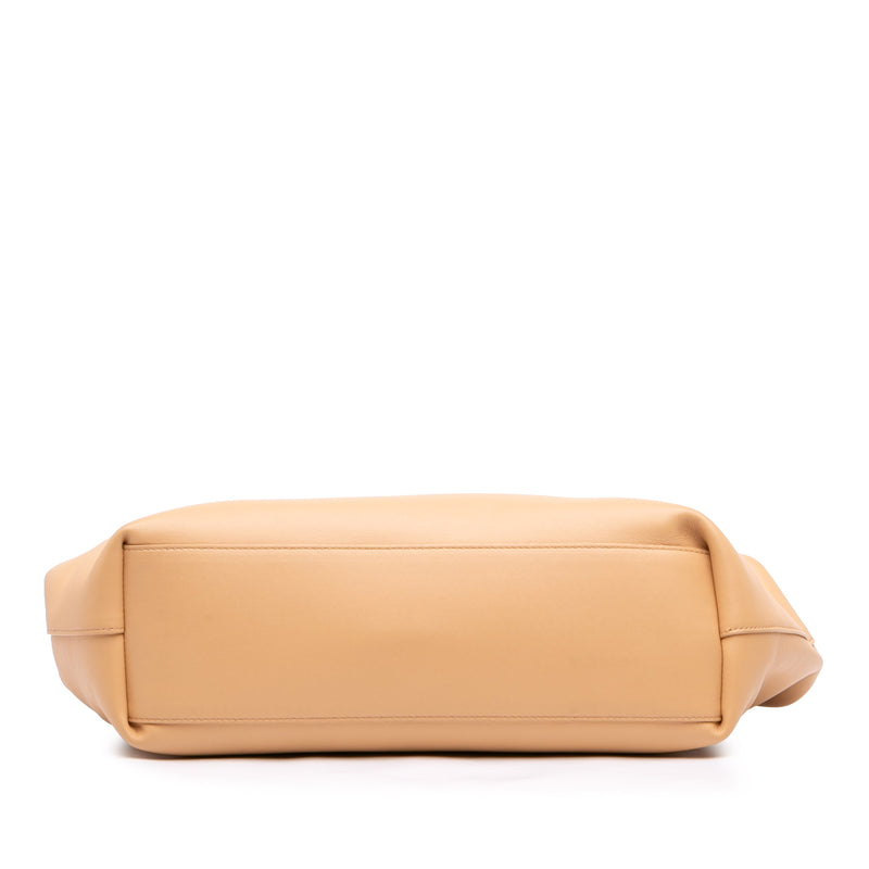 Medium Leather The Point Triangle Satchel - Image 3