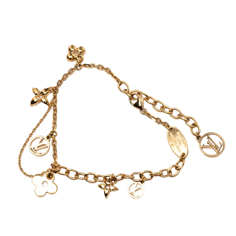 Gold Plated Monogram Blooming Supple Bracelet - Image 2