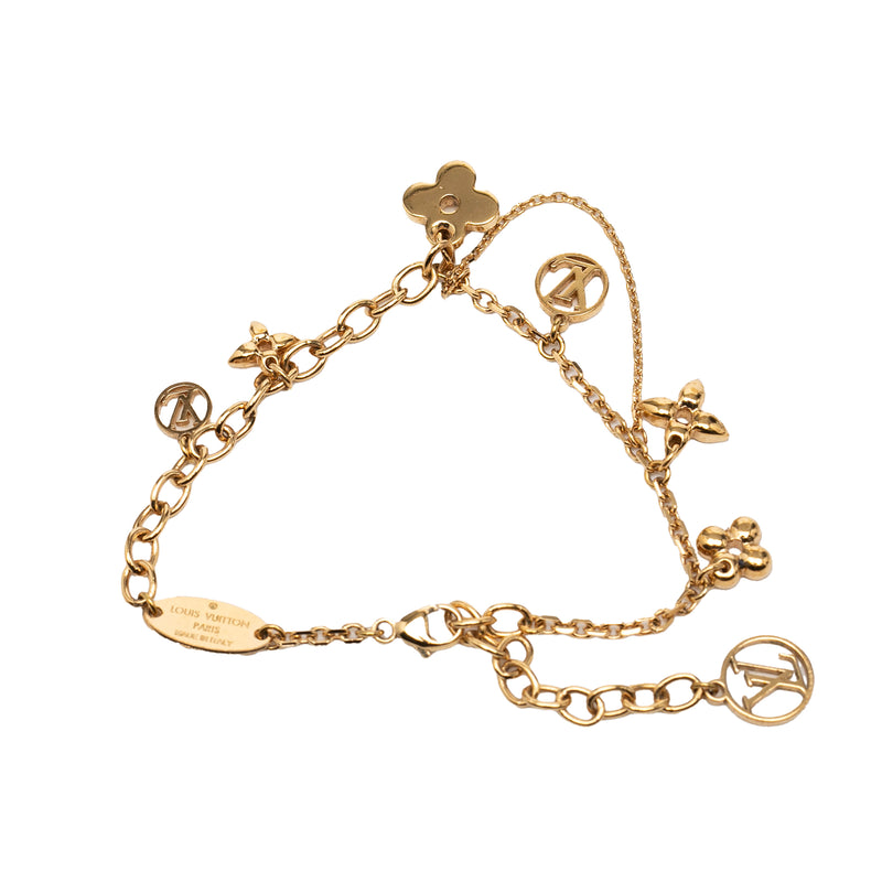 Gold Plated Monogram Blooming Supple Bracelet - Image 3