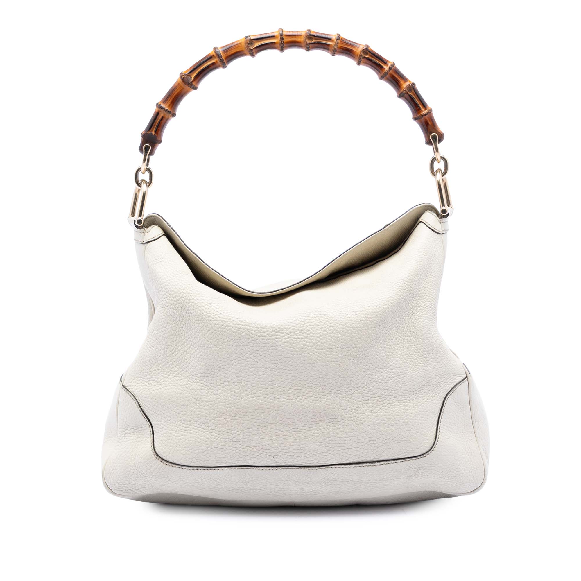 Calfskin Bamboo Diana Satchel - Image 1