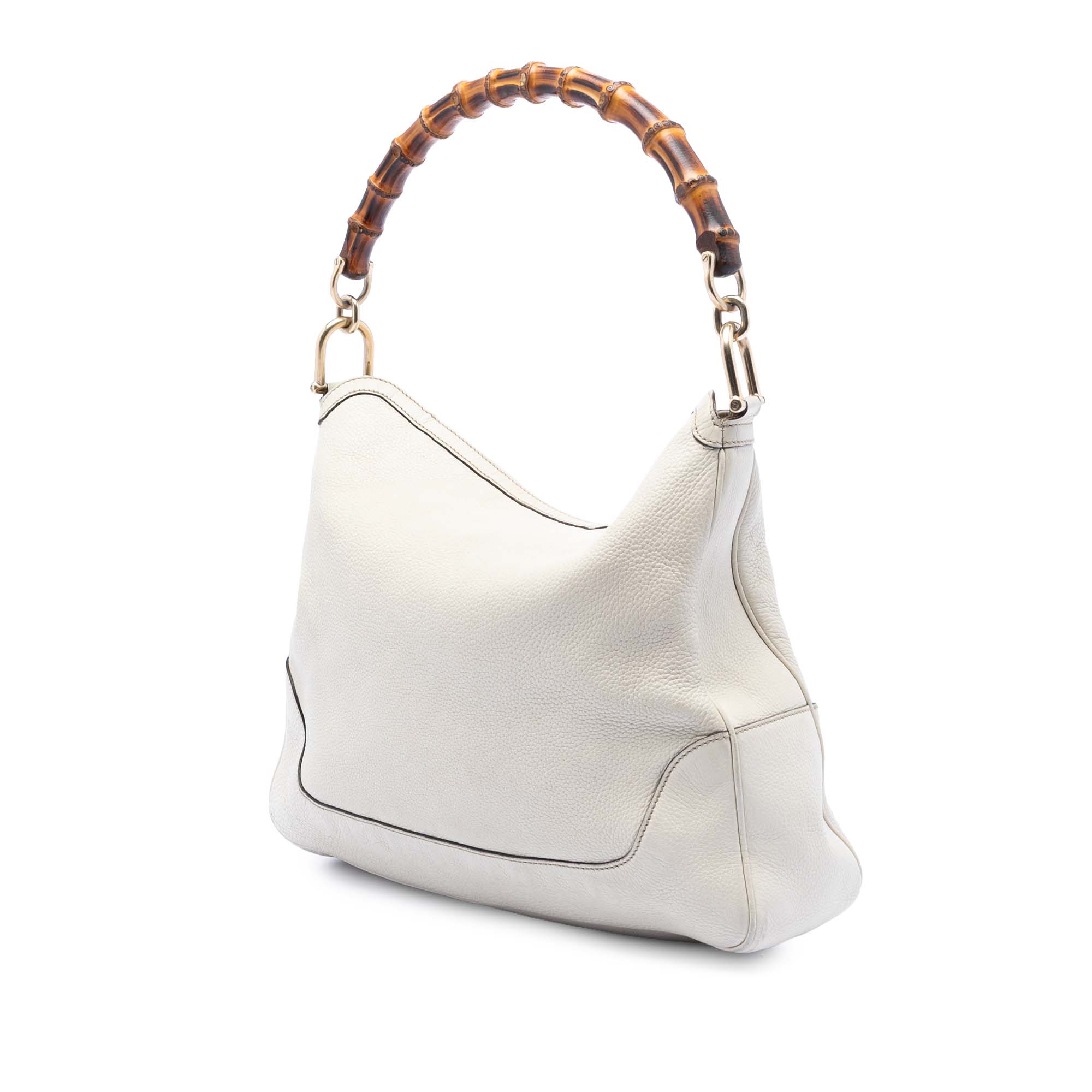 Calfskin Bamboo Diana Satchel - Image 2