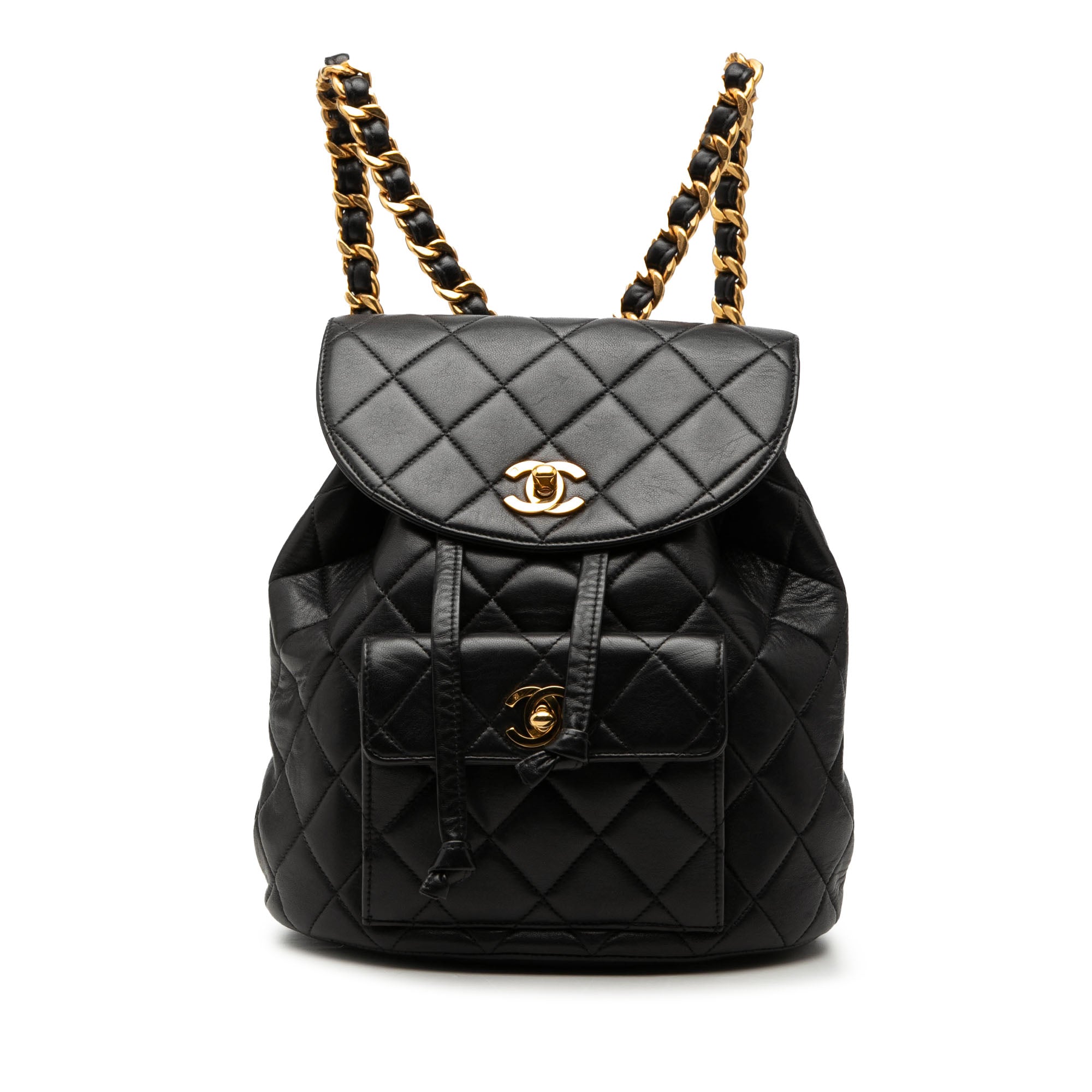 Medium Quilted Lambskin Duma Backpack - Image 1