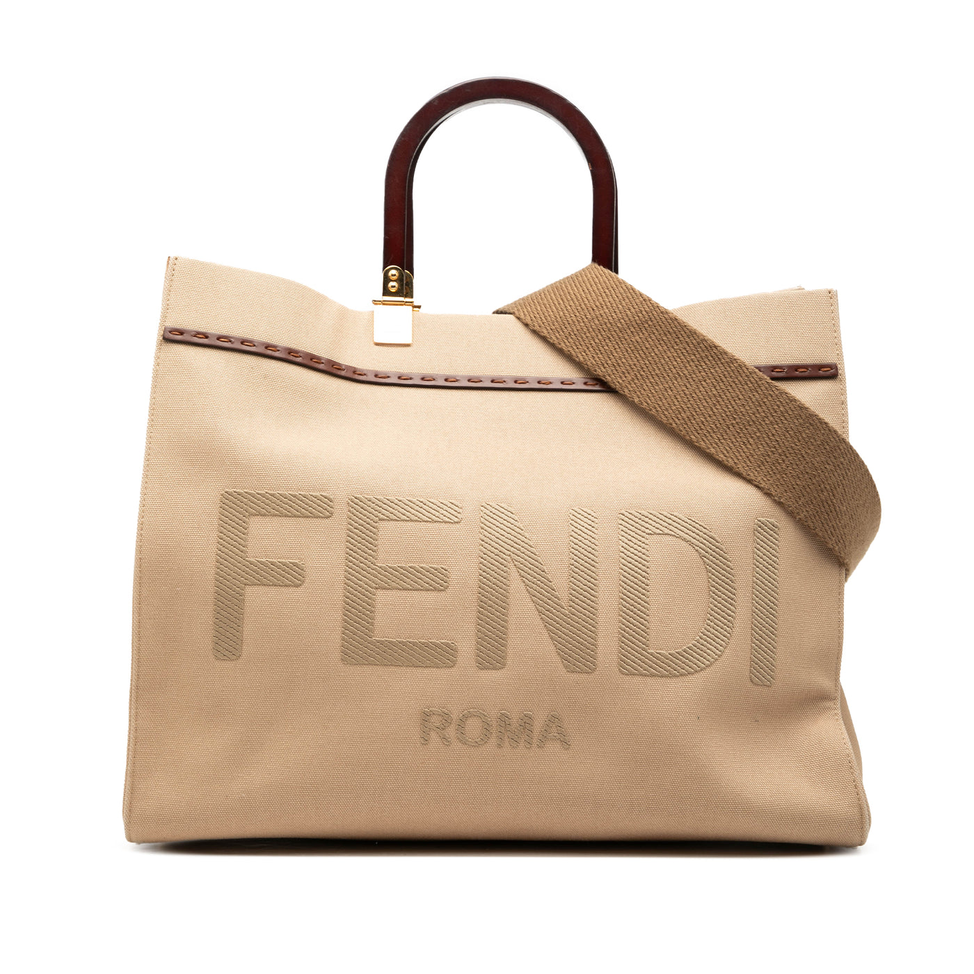 Medium Canvas Sunshine Shopper Tote - Image 1