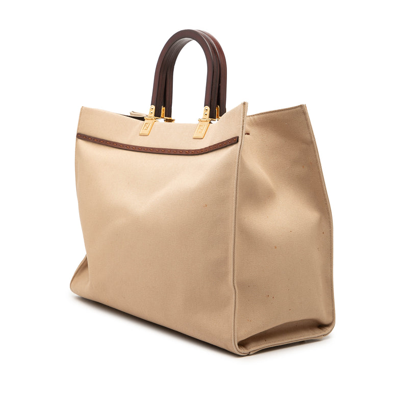Medium Canvas Sunshine Shopper Tote - Image 2
