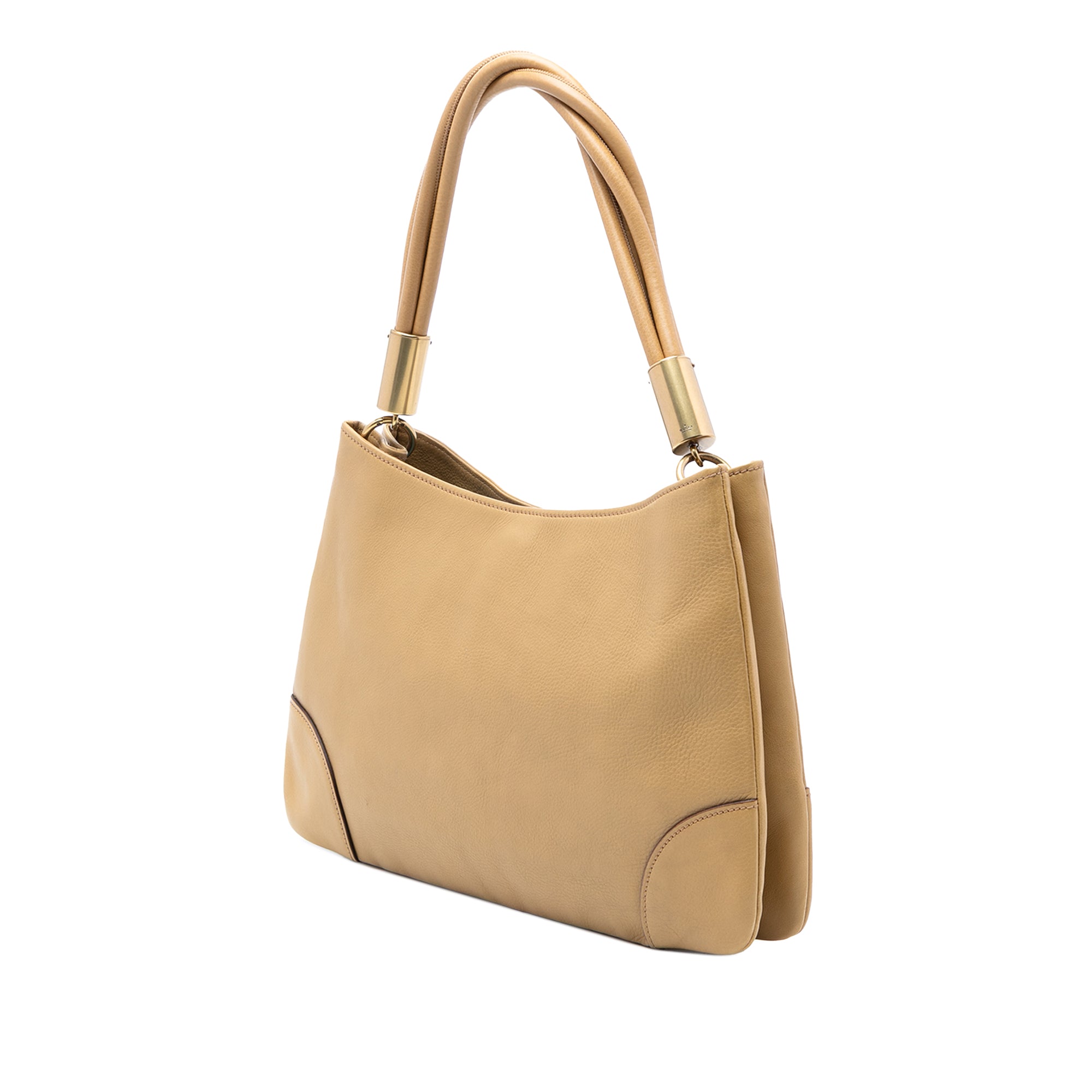 Leather Drawstring Shoulder Bag - Image 2