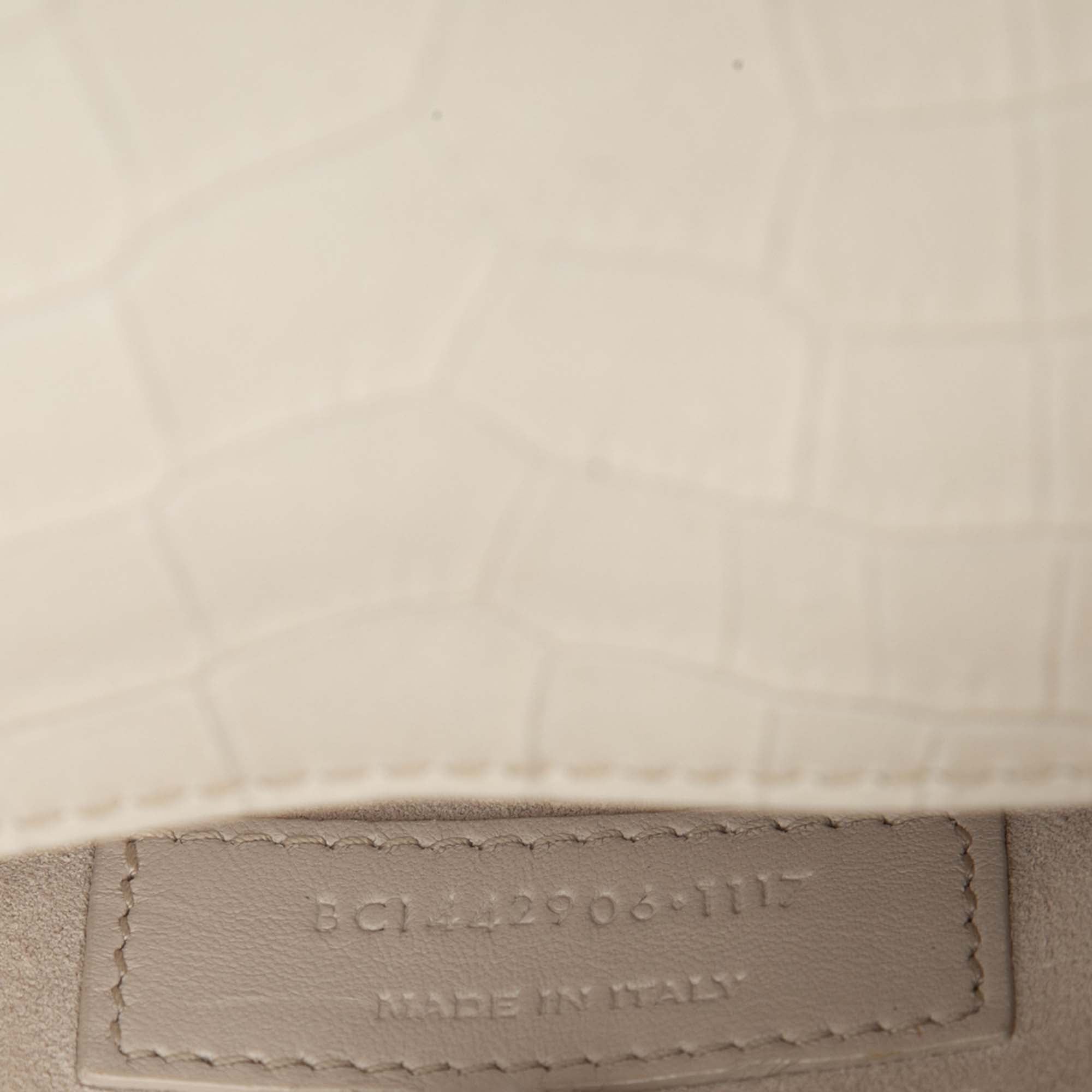 Medium Croc Embossed Leather Monogram Sunset Crossbody - Image 6