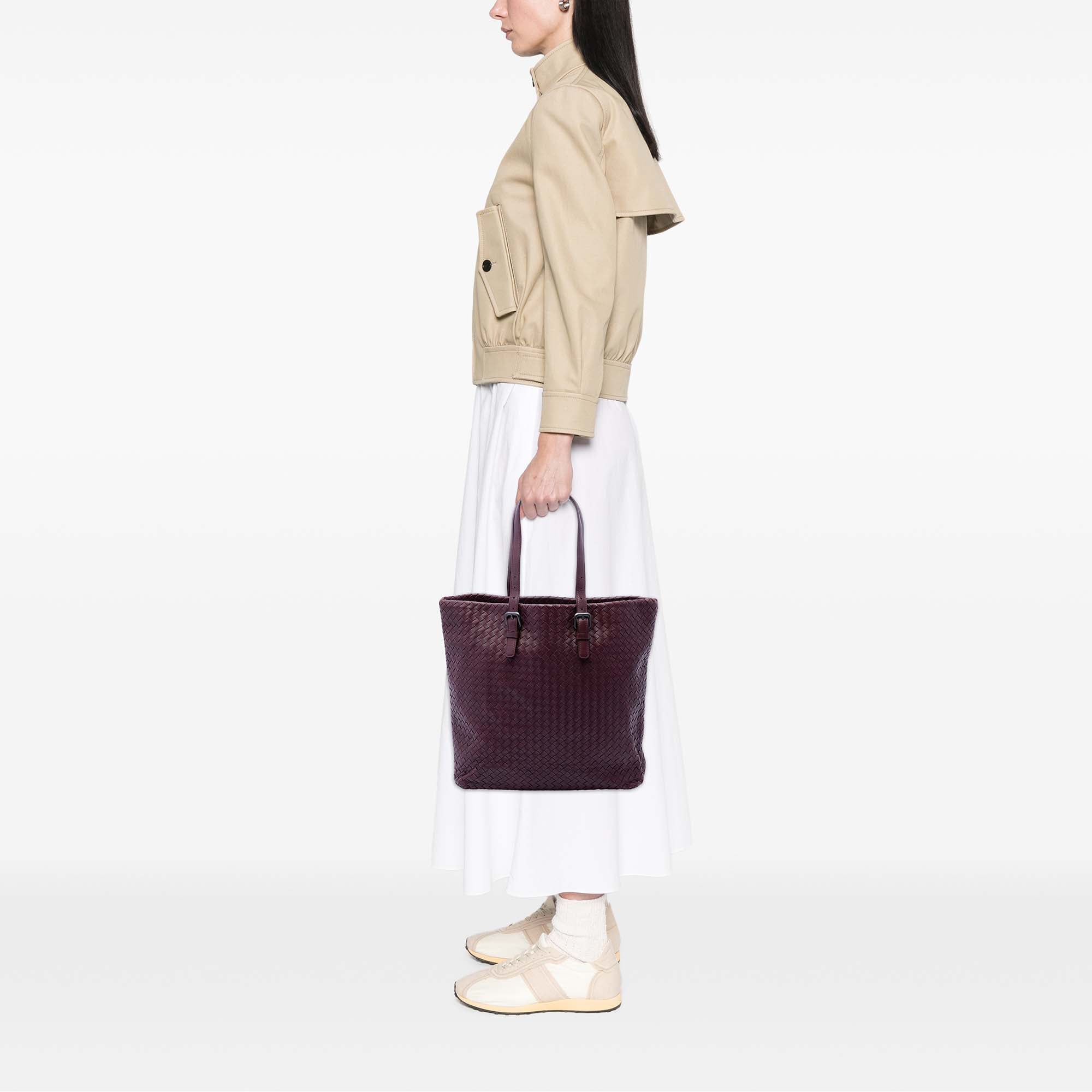Nappa Intrecciato Belt Strap Tote - Image 6