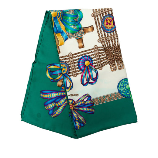 Les Rubans du Cheval Silk Scarf 90 - Image 1