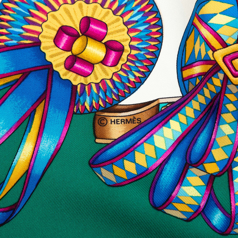 Les Rubans du Cheval Silk Scarf 90 - Image 4