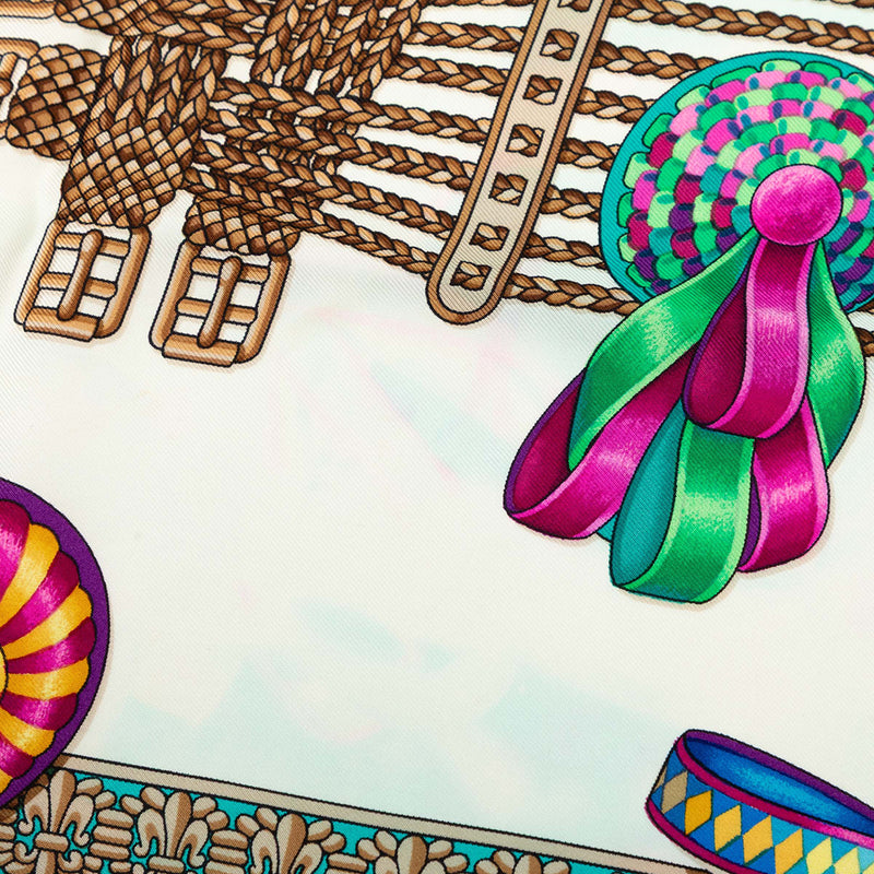 Les Rubans du Cheval Silk Scarf 90 - Image 6