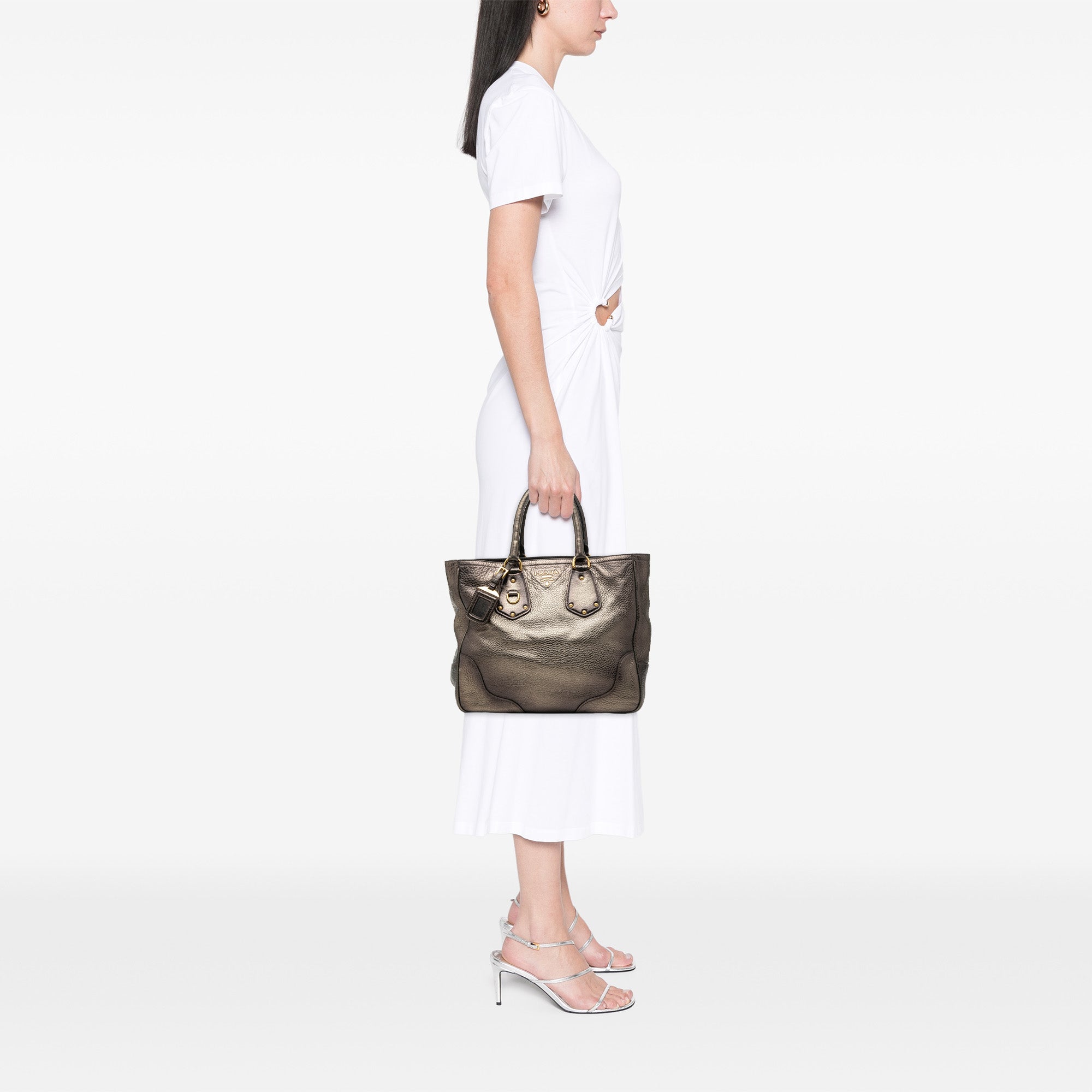 Vitello Daino Antik Shopping Tote - Image 6