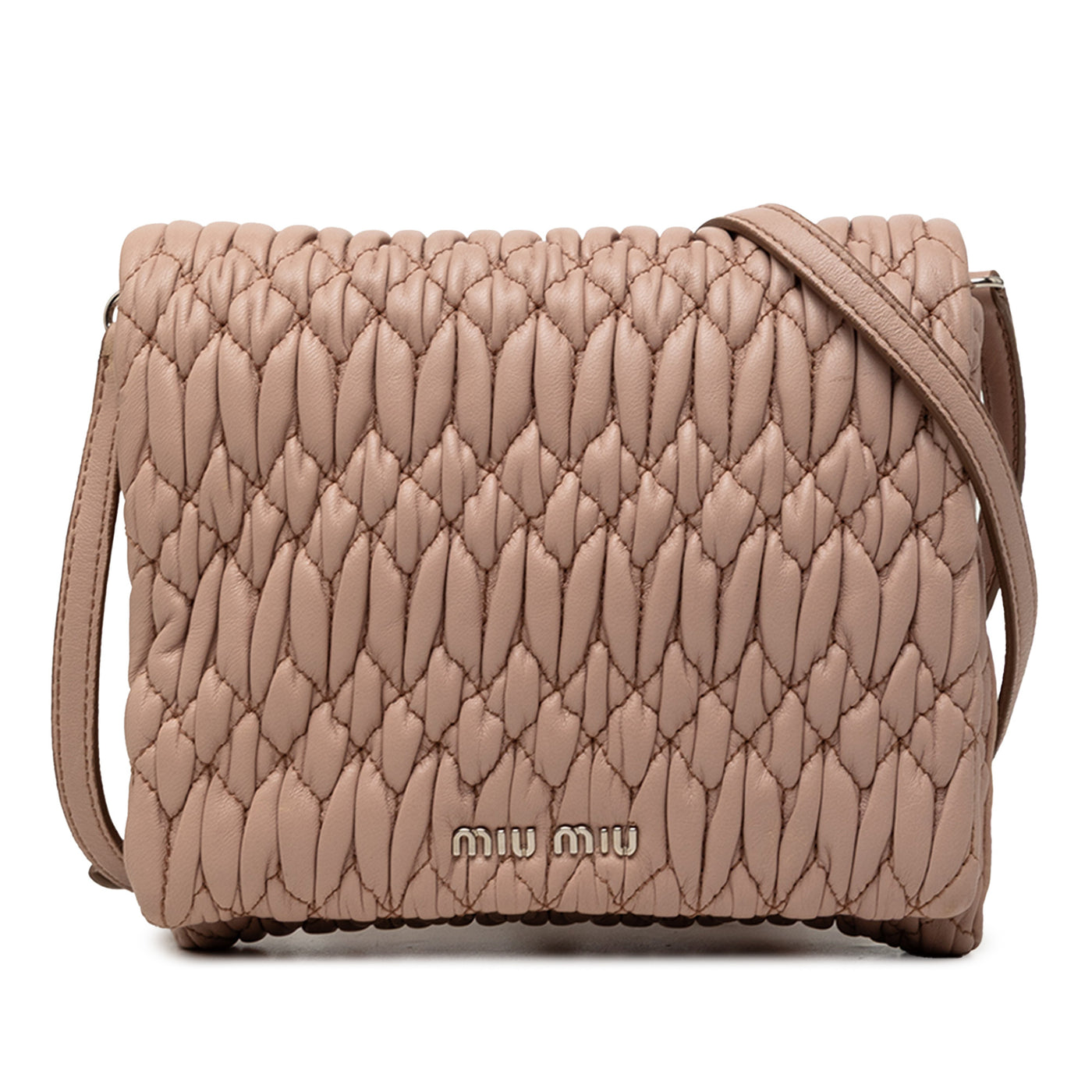 Matelasse Nappa Crystal Chain Satchel - Image 1