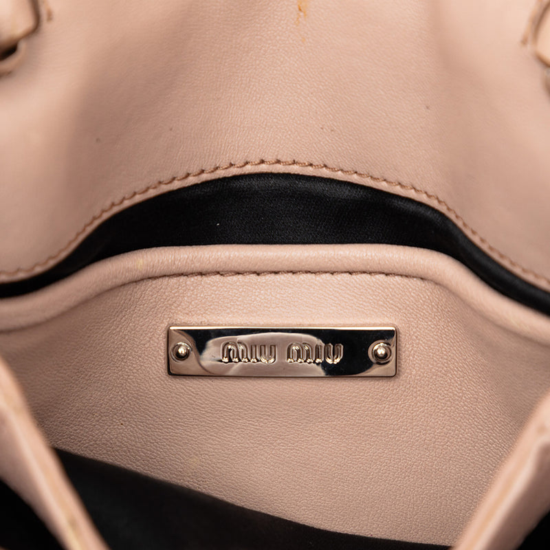 Matelasse Nappa Crystal Chain Satchel - Image 5