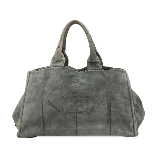 Large Scamosciato Canapa Logo Satchel - Image 1