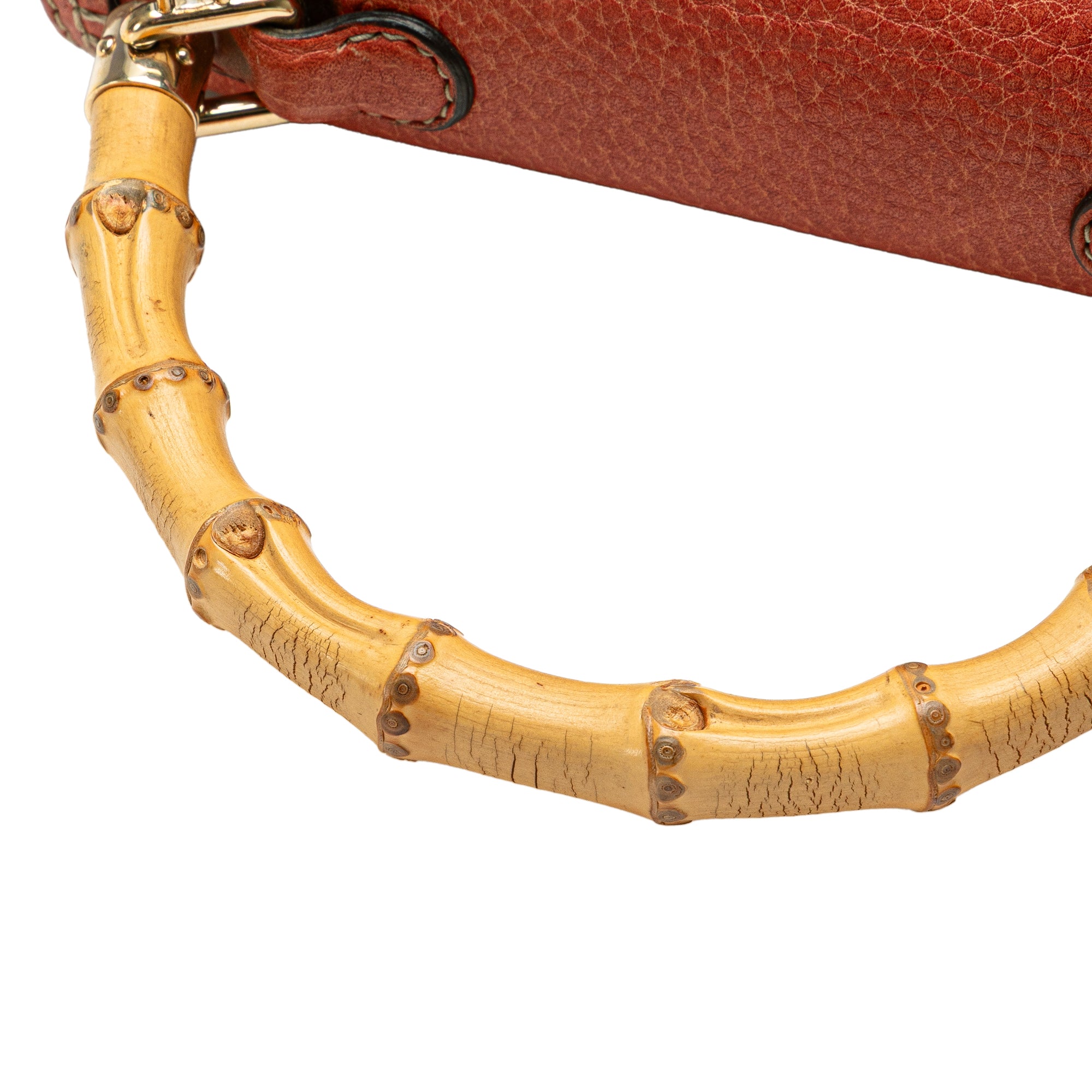 Small Leather New Bamboo Satchel - Image 11