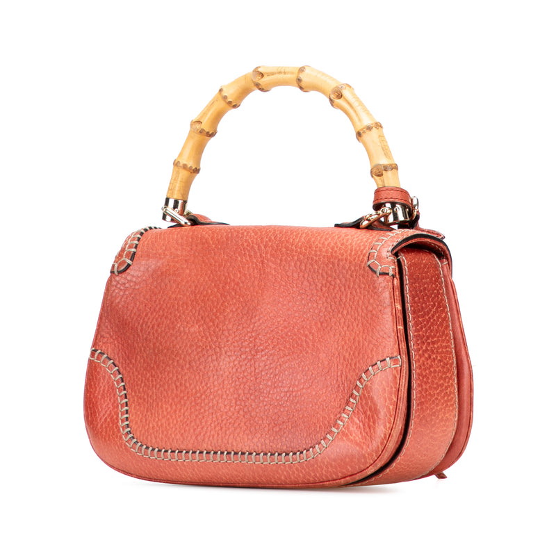 Small Leather New Bamboo Satchel - Image 2