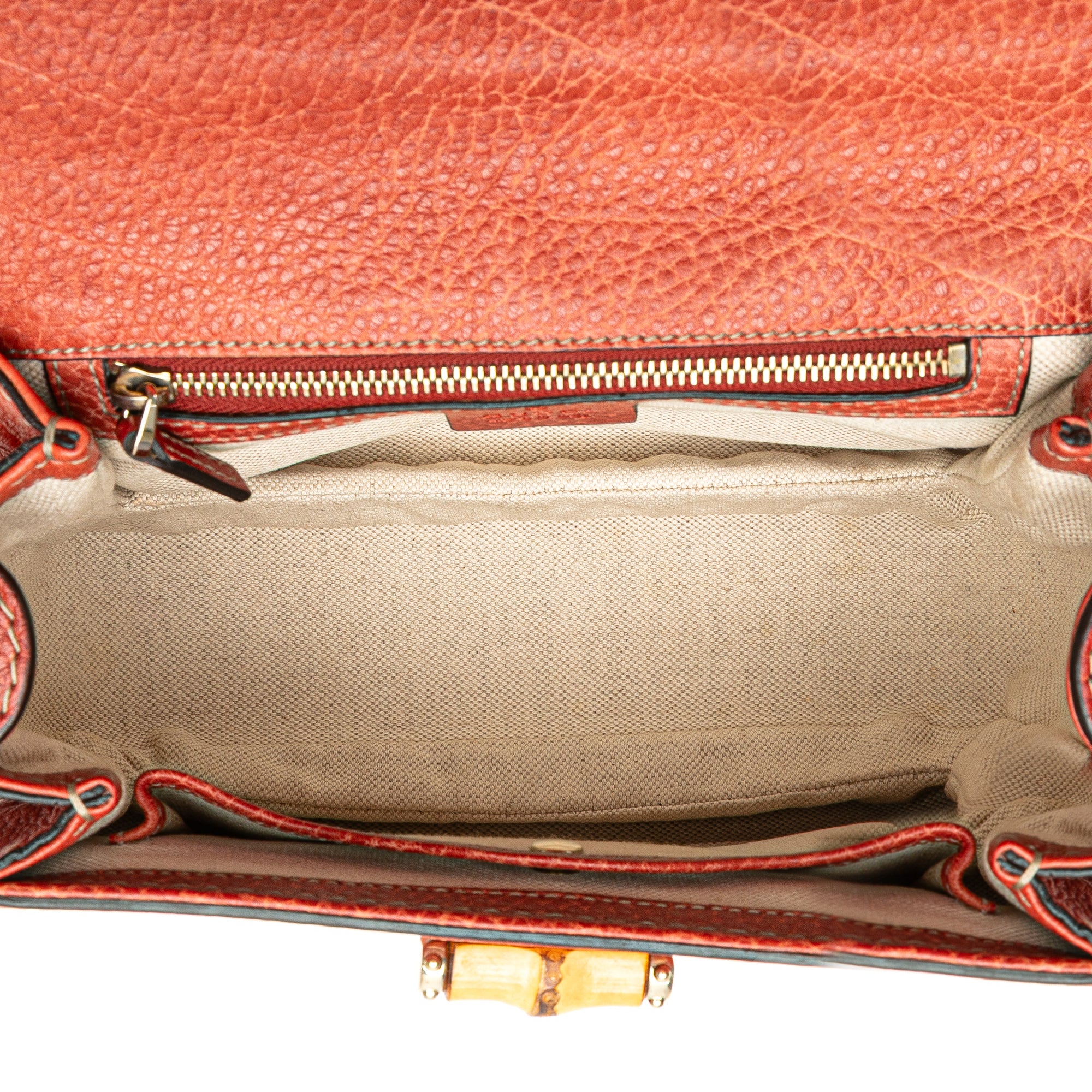 Small Leather New Bamboo Satchel - Image 4