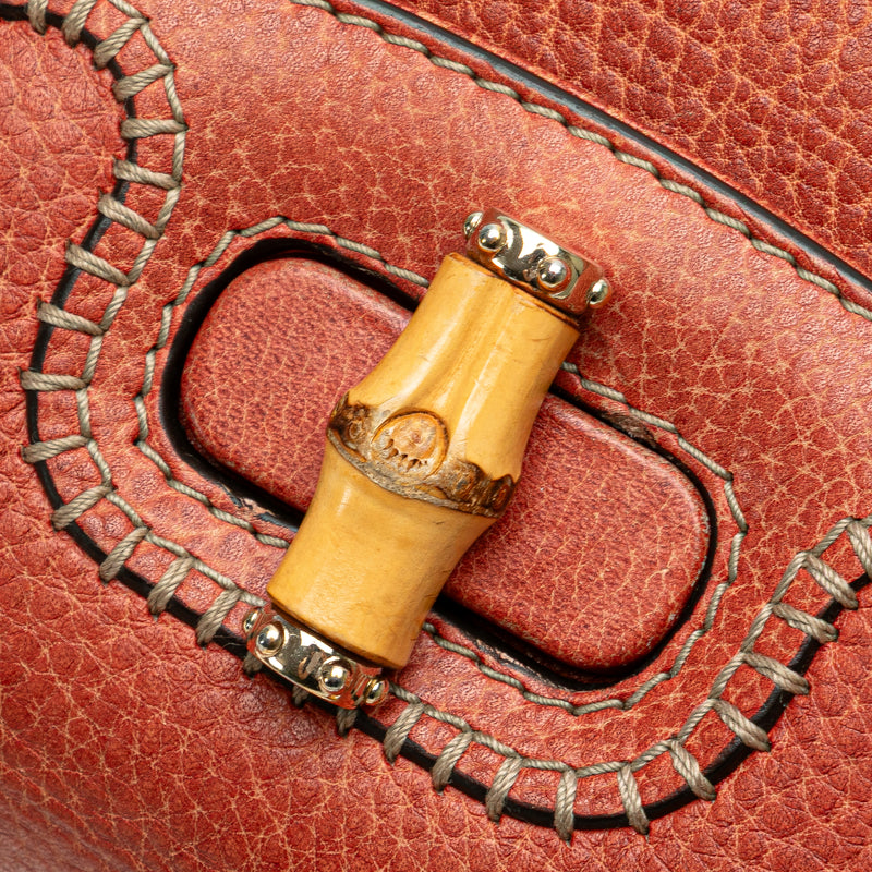 Small Leather New Bamboo Satchel - Image 8