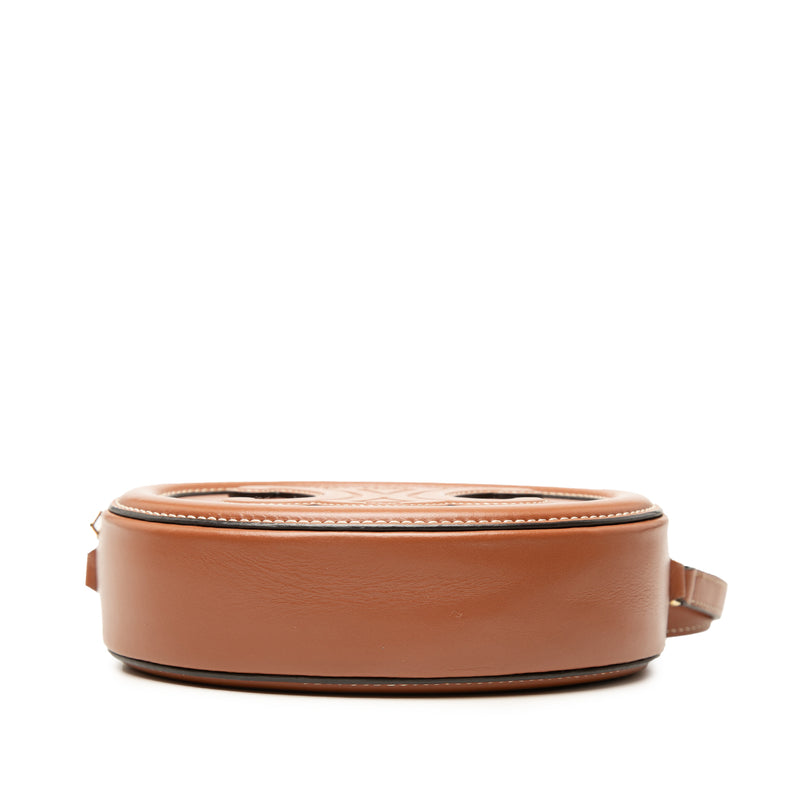 Small Calfskin Cuir Triomphe Oval Crossbody - Image 3