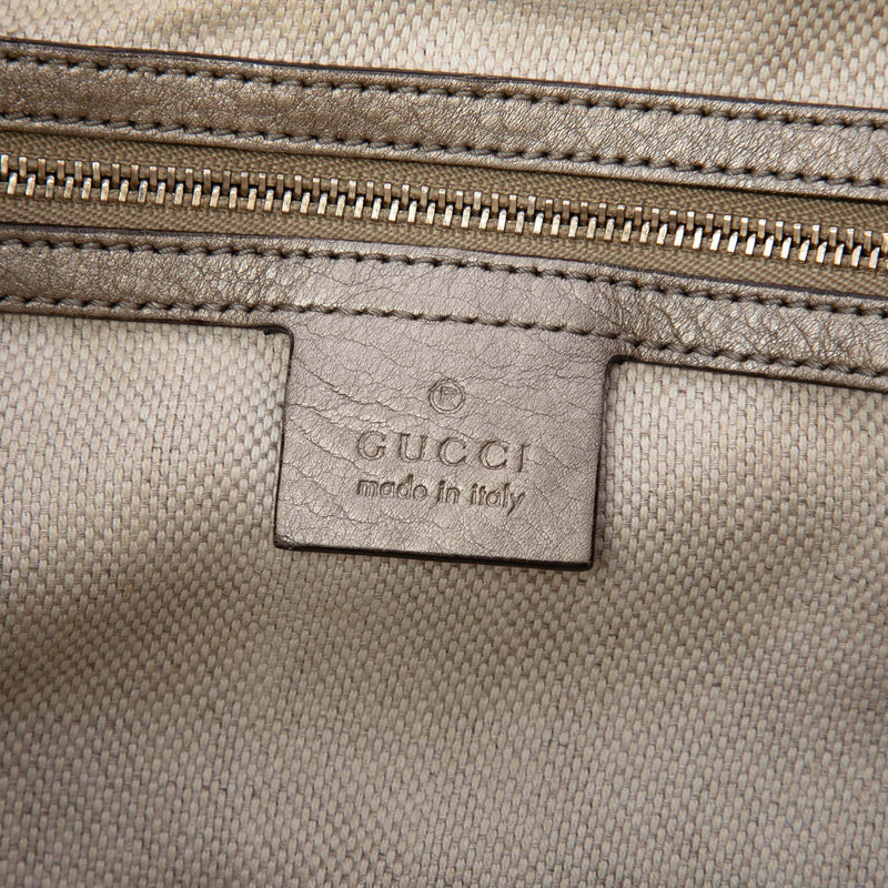 Medium Metallic Calfskin Soho Chain Tote - Image 5