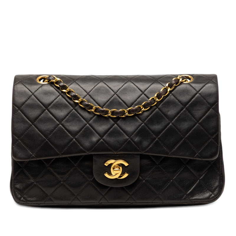Medium Classic Lambskin Double Flap