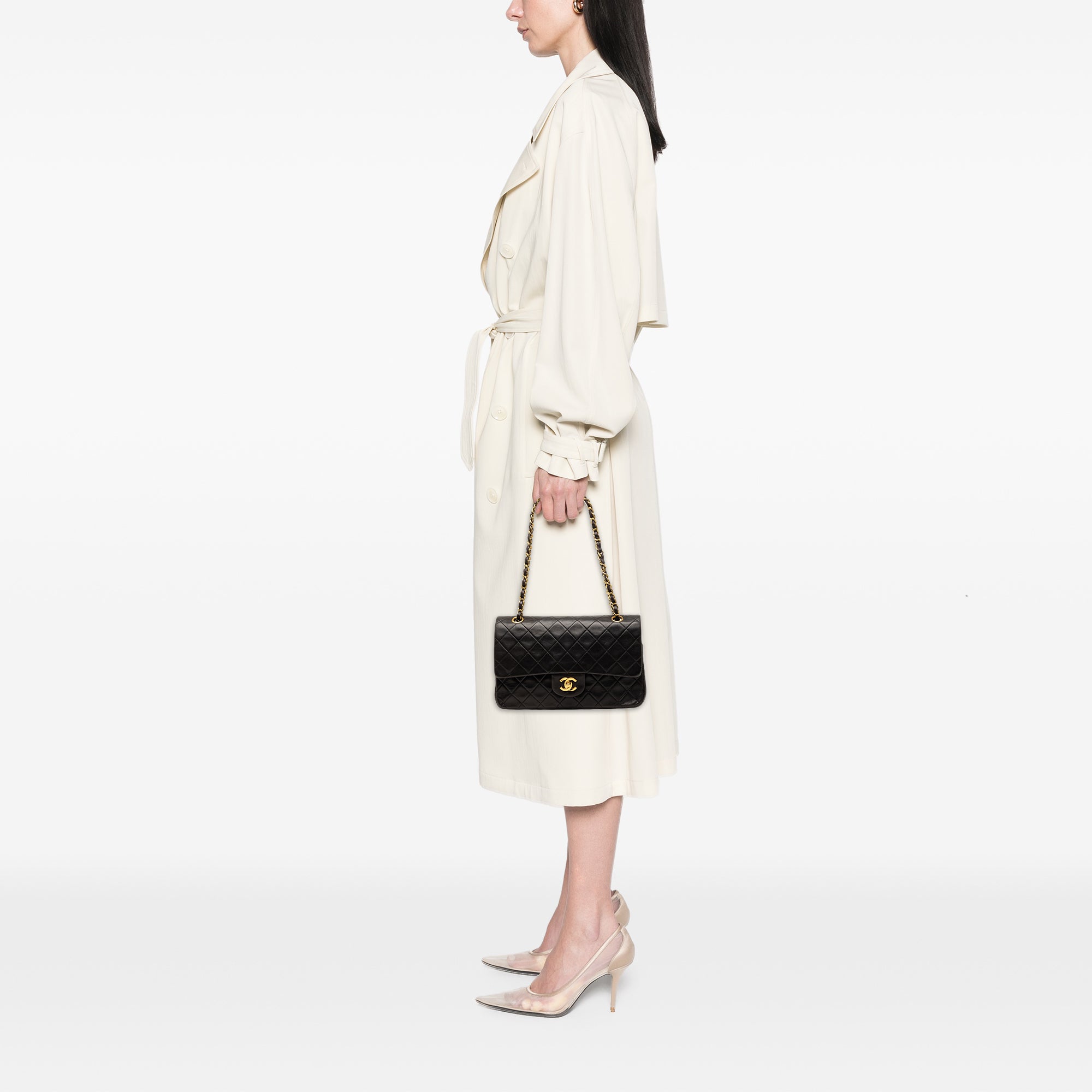 Medium Classic Lambskin Double Flap - Image 7