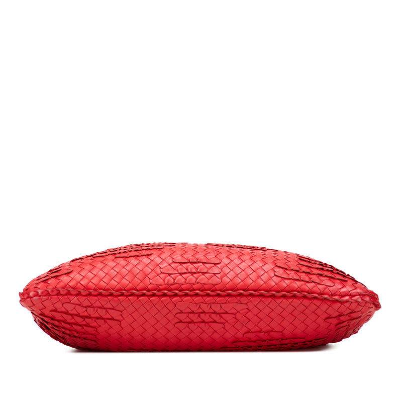 Medium Nappa Intrecciato Ruffle Veneta Hobo - Image 3