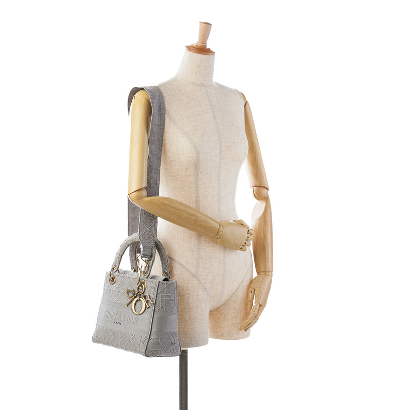 Medium Canvas Cannage Lady D Lite - Image 10