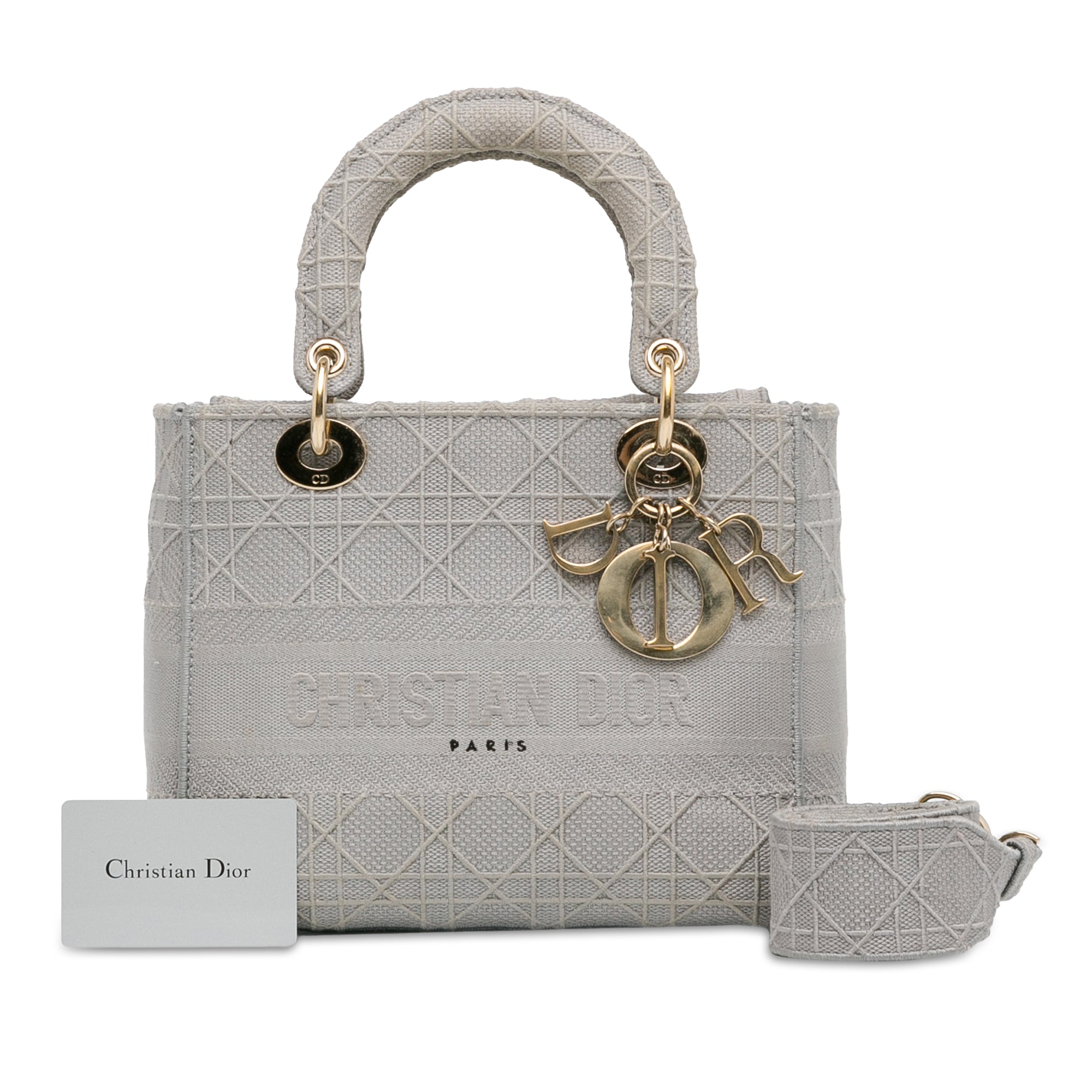 Medium Canvas Cannage Lady D Lite - Image 11