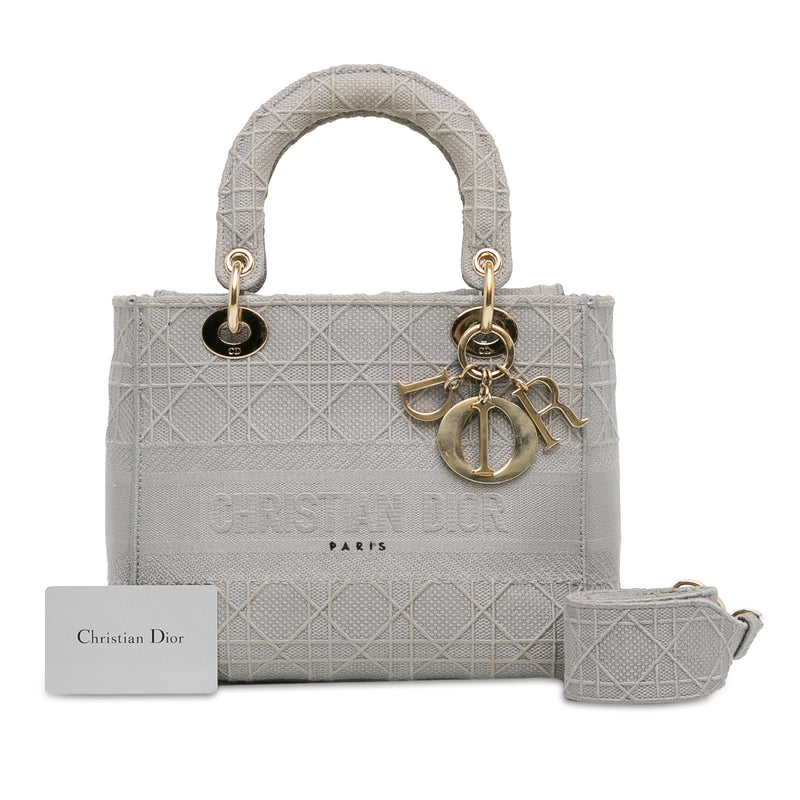 Medium Canvas Cannage Lady D Lite - Image 11