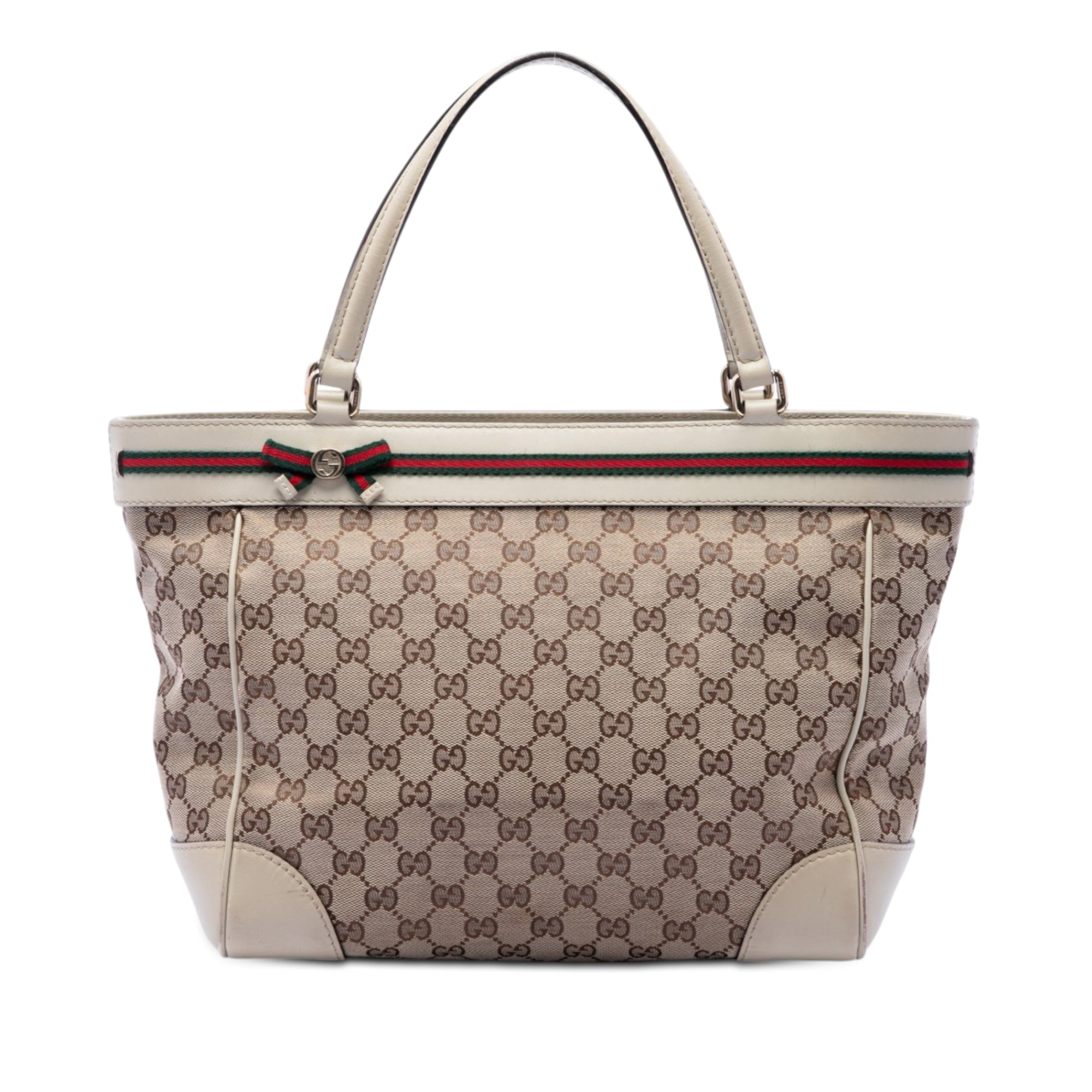 GG Canvas Web Mayfair Tote - Image 1