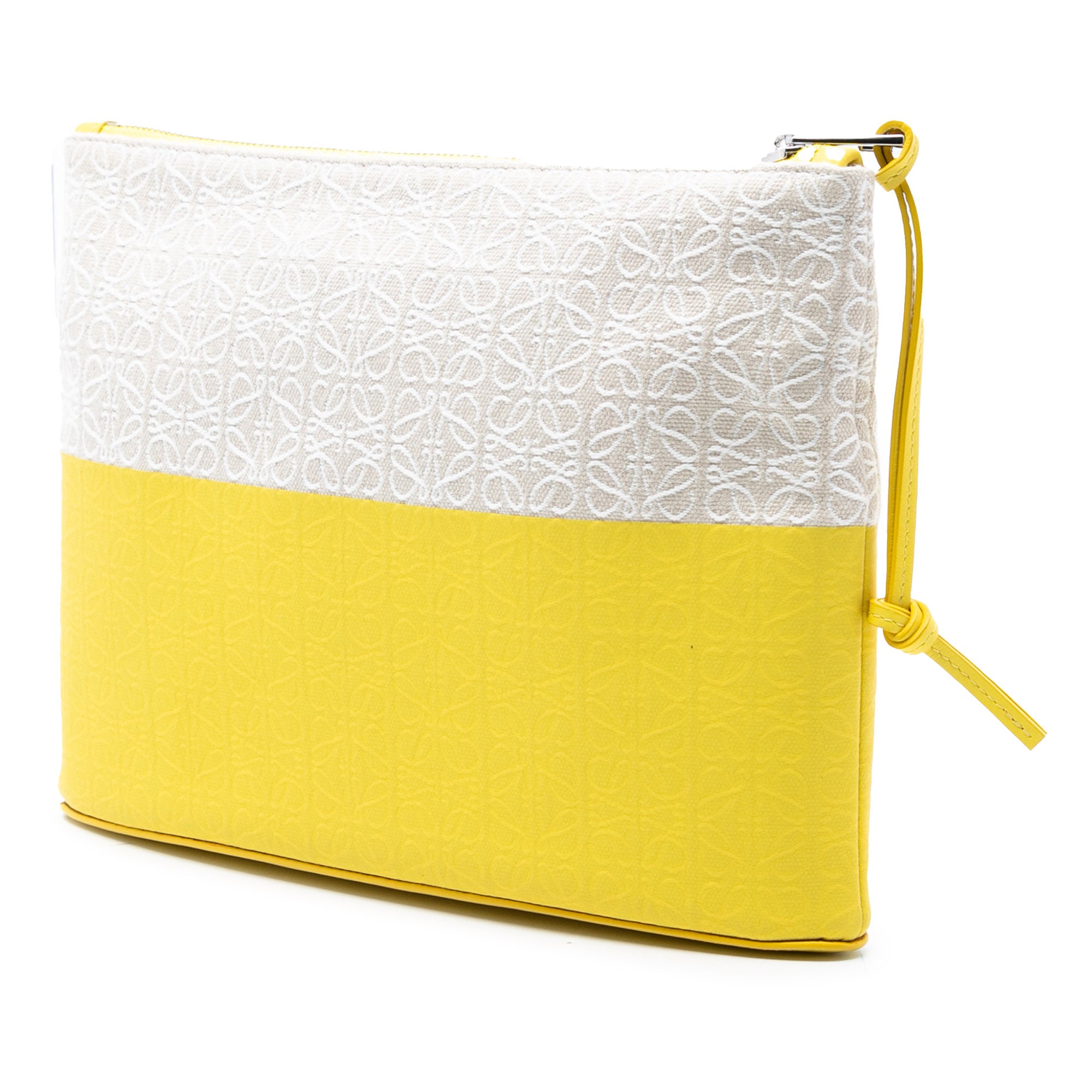 Repeat Anagram Jacquard and Leather Oblong Pouch - Image 2