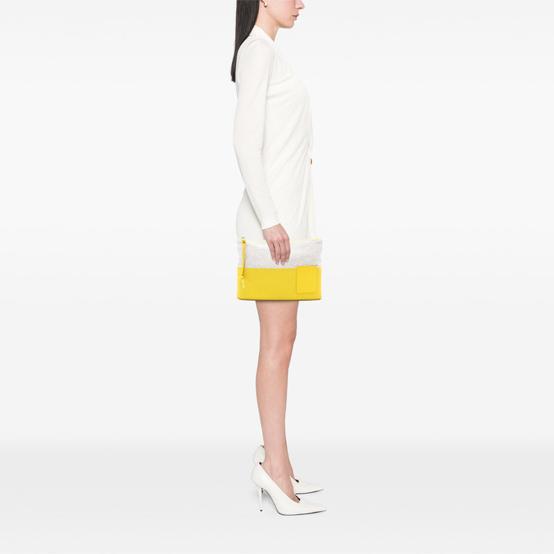 Repeat Anagram Jacquard and Leather Oblong Pouch - Image 7