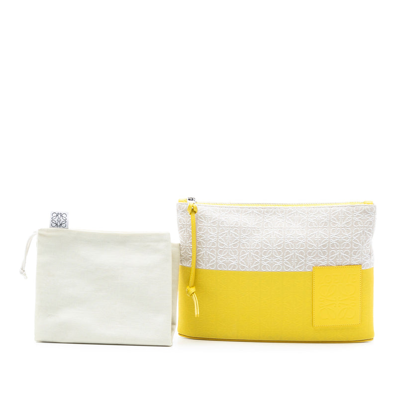 Repeat Anagram Jacquard and Leather Oblong Pouch - Image 8