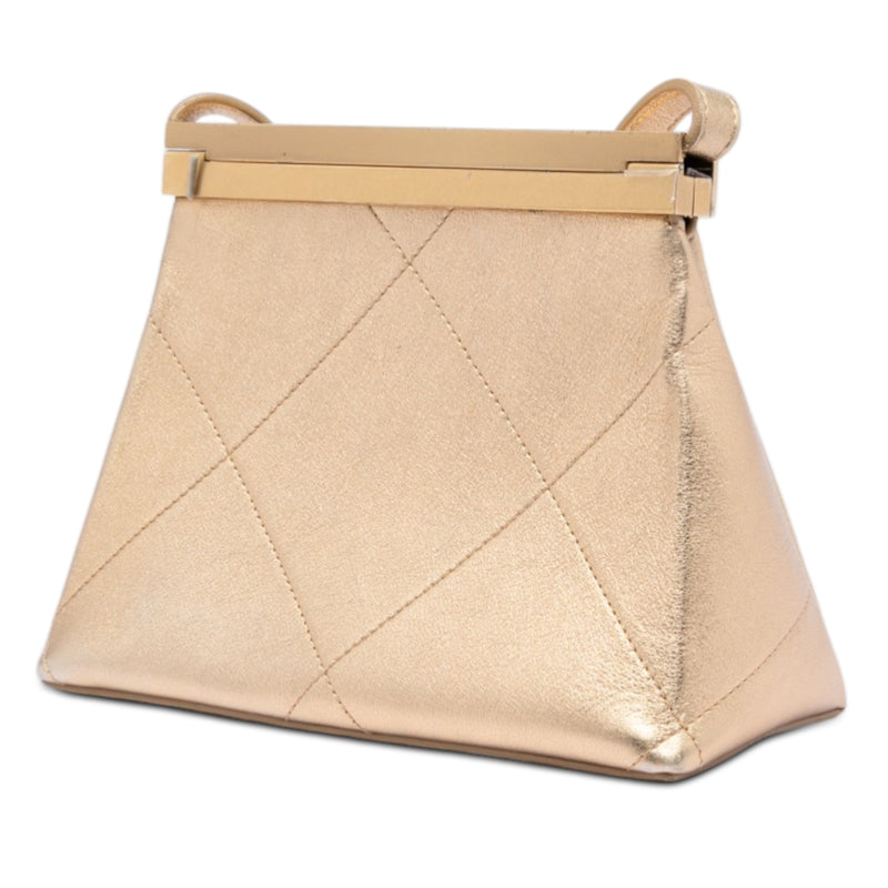 Small Calfskin Kiss Lock Frame Bag - Image 2