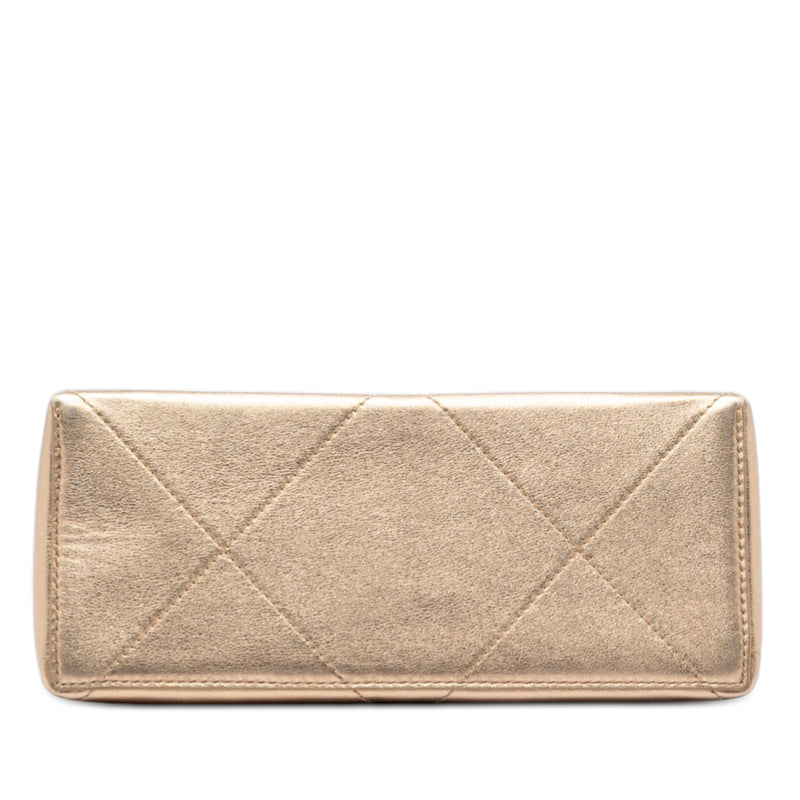Small Calfskin Kiss Lock Frame Bag - Image 3
