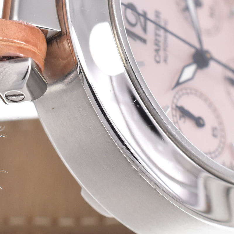 Cartier Pasha C Automatic Leather And Steel Watches