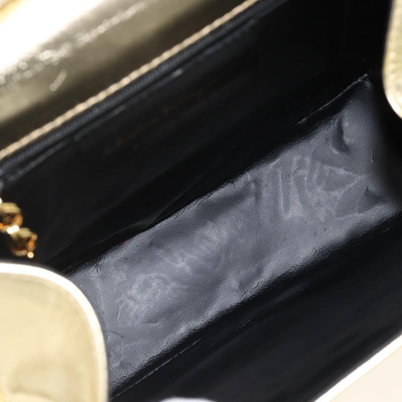 Salvatore Ferragamo Shoulder Leather Gold Bag